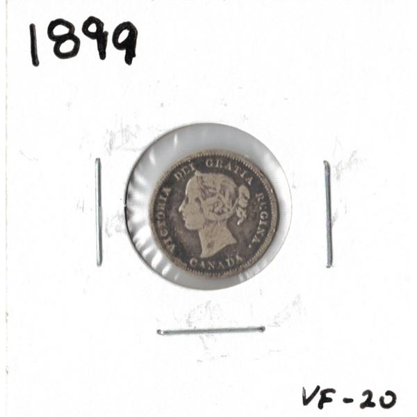 1899 Canadian Silver Five Cent