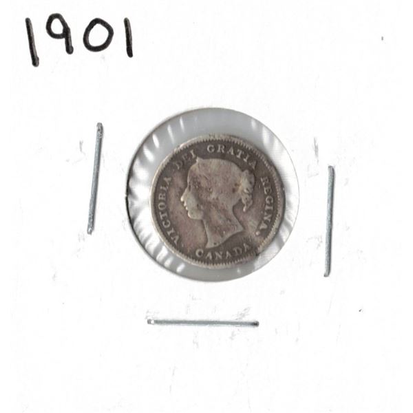 1901 Canadian Silver Five Cent