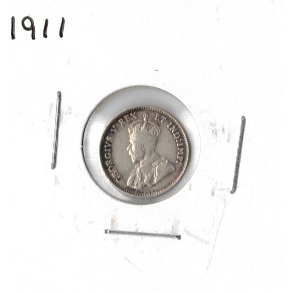 1911 Canadian Silver Five Cent