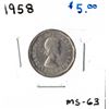 Image 1 : 1958 Canadian Five Cent