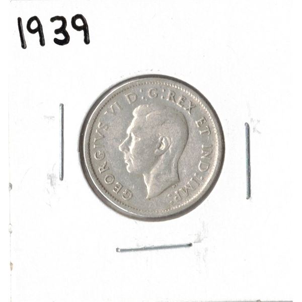 1939 Canadian Silver Twenty-Five Cent