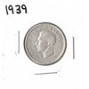 Image 1 : 1939 Canadian Silver Twenty-Five Cent