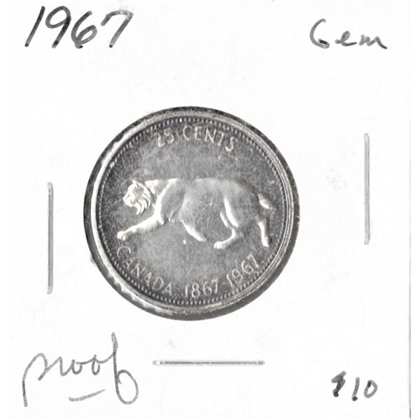 1967 Canadian Twenty-Five Cent