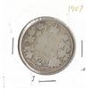 Image 1 : 1907 Canadian Silver Fifty Cent