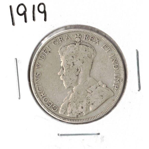 1919 Canadian Silver Fifty Cent