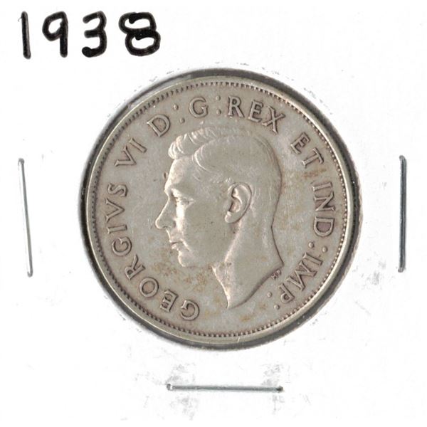 1938 Canadian Silver Fifty Cent