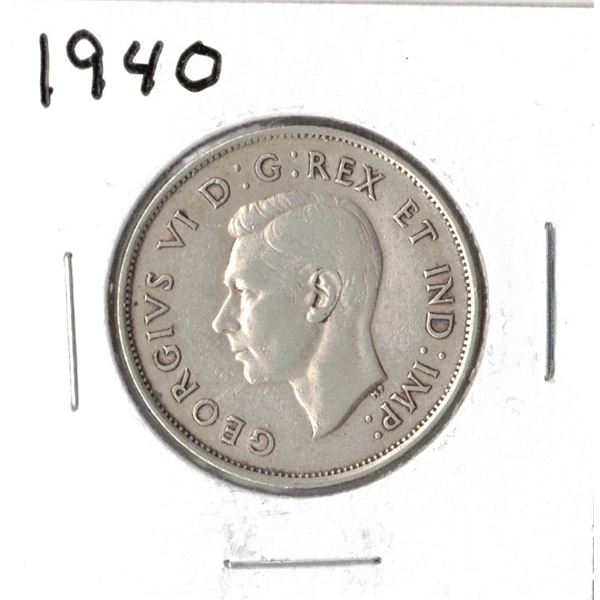 1940 Canadian Silver Fifty Cent