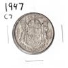 Image 1 : 1947 Canadian Silver Fifty Cent - Curved 7