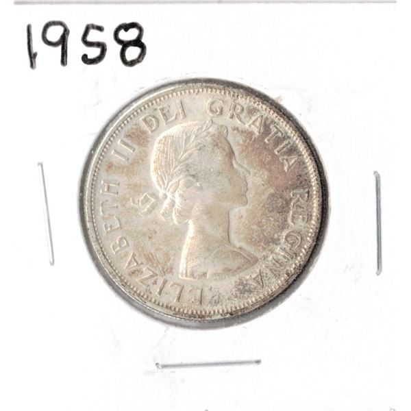 1958 Canadian Silver Fifty Cent