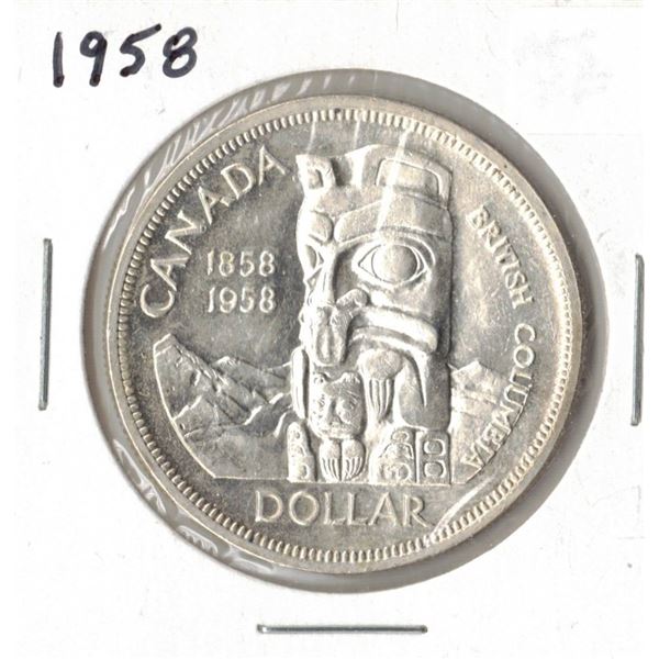 1958 Canadian Silver Dollar