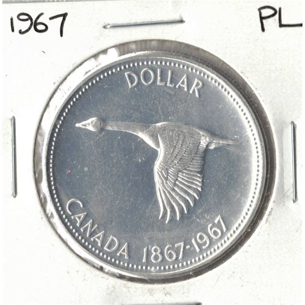 1967 Canadian Silver Dollar - Proof Like