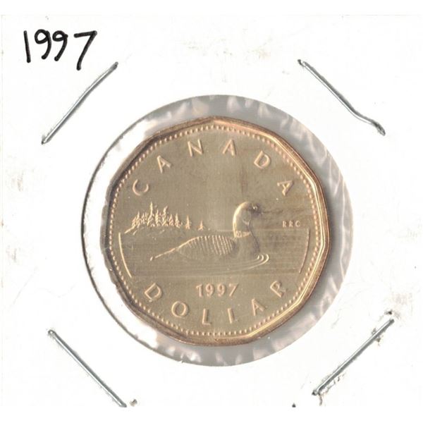 1997 Canadian One Dollar "Loonie"