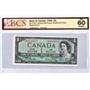 Image 1 : 1954* Canadian One Dollar Bill - Replacement Note BCS Graded UNC-60