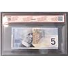 Image 2 : 2002 Canadian Five Dollar Note - BCS Graded AU-55