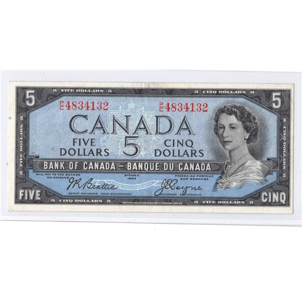 1954 Canadian Five Dollar Bank Note