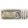 Image 1 : TEN 1973 Canadian One Dollar Bills