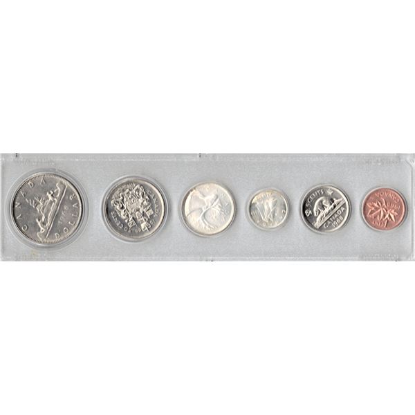 1968 Canadian Uncirculated Coin Set in Plastic Case