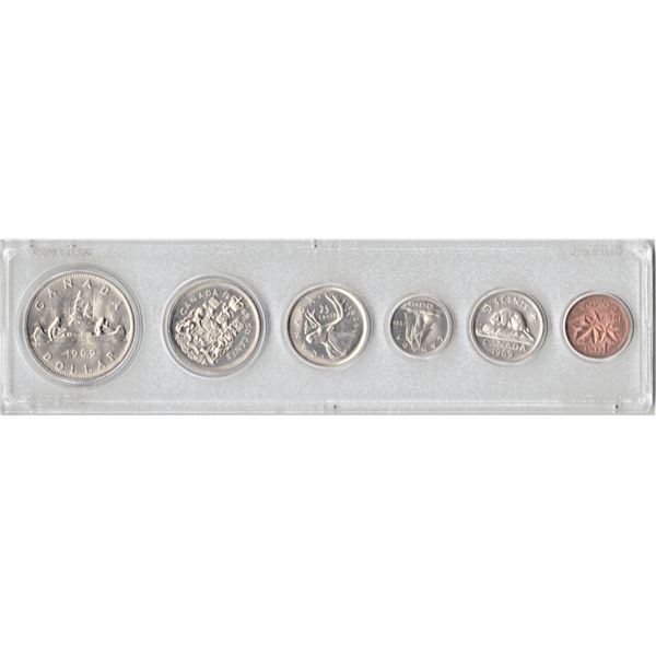 1969 Canadian Uncirculated Coin Set in Plastic Case