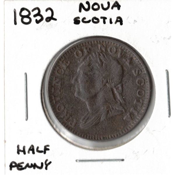 1832 Nova Scotia Half Penny