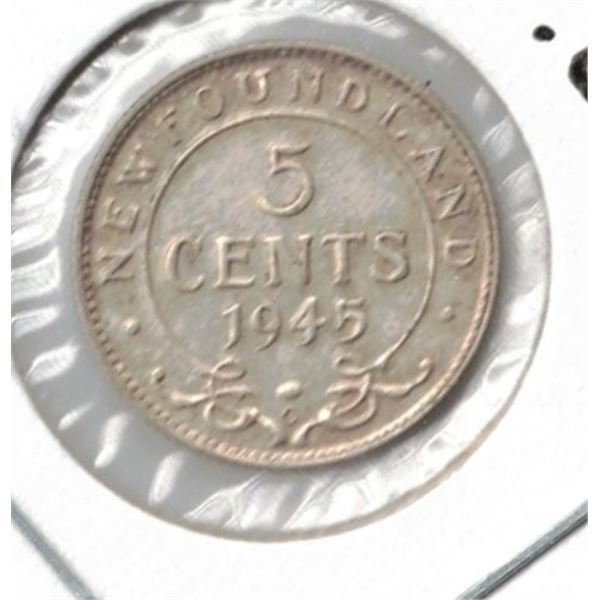 1945C Newfoundland Five Cent