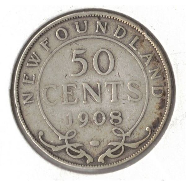 1908 Newfoundland Fifty Cent