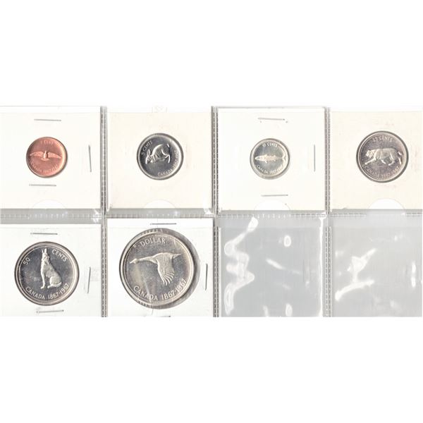 1967 Canadian Uncirculated Set in Two by Twos