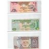 Image 1 : Page of Three Foreign Bank Notes - United Arab Emirates and Qatar