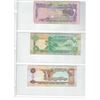 Image 2 : Page of Three Foreign Bank Notes - United Arab Emirates and Qatar