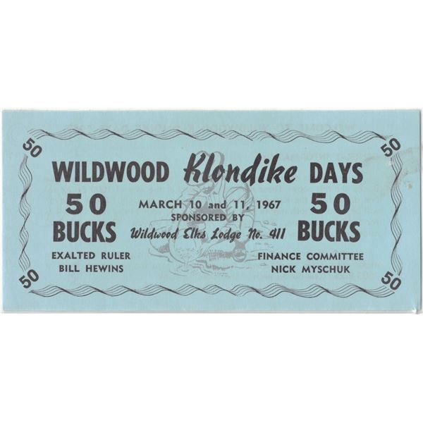 1967 Wildwood Klondike Days 50 Bucks