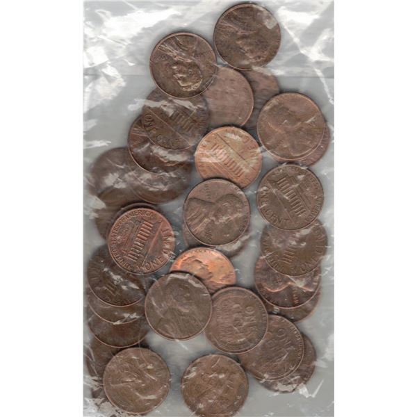 Bag of USA Pennies