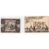 Image 1 : 1920 German 10 Heller Note and 1921 German 50 Pfennig Note