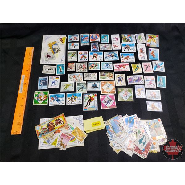 GLOBAL STAMPS ~ Sports and Olympic Themed (100+) : Including - Burundi, Liberia, Nicaragua, Poland,