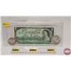 Image 1 : Canada Centennial Coins/Bill : $1 Bill & Silver Dollar & Fifty Cent (SEE PICS!)