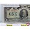 Image 2 : Dominion of Canada 1923 $1 Bill "Horse Blanket" : Campbell/Clark #E9551398 (See Pics for Serial Numb