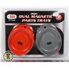 Image 1 : NEW 2PC OVAL MAGNETIC PARTS TRAY SET