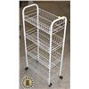 Image 1 : METAL ROLLING SHOE RACK