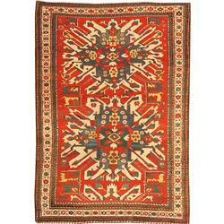 Antique Kazak Caucasian Rug / Carpet 43486 