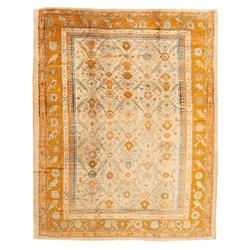 Antique Angora Oushak Turkish Rug / Carpet 2719 