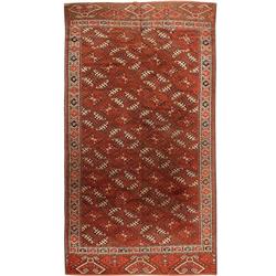 Antique Yomud Oriental Rug / Carpet 41882 