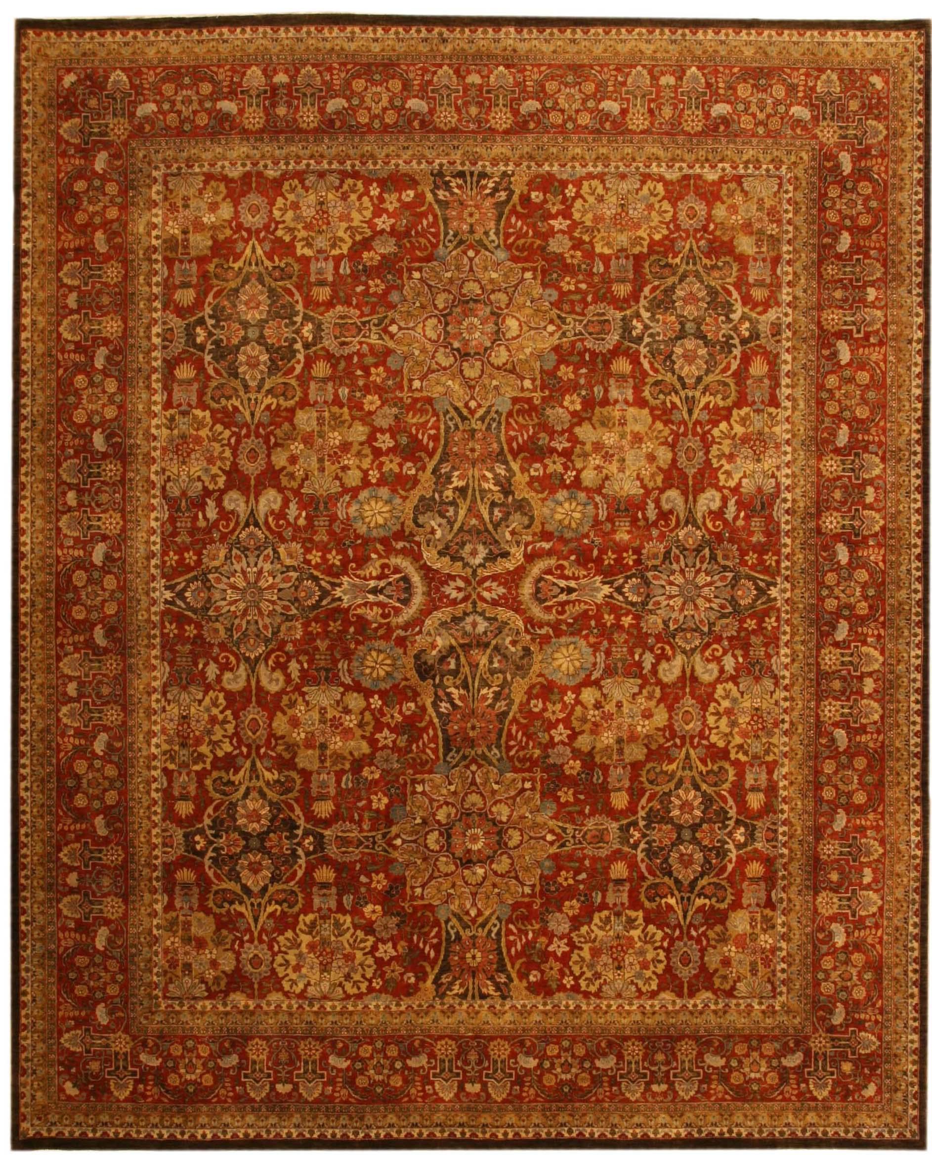 Mashad Design Indian Rug / Carpet 17817