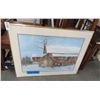 Image 1 : Framed Barn Scene Water Color - 36" x 28"