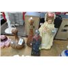 Image 1 : Carved Wood Decanter, Doll & Figurine