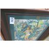 Image 2 : Framed Water Color Nude Woman In Forest -33" x 27"