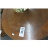 Image 2 : Mahogany Round Pedestal End Table