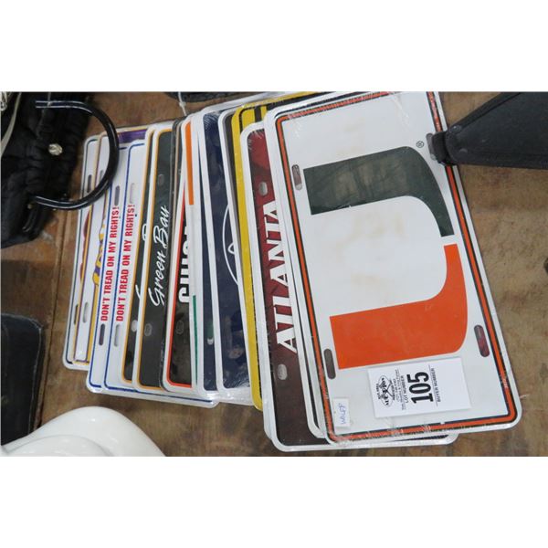 Lot of Logo License Plates - 21