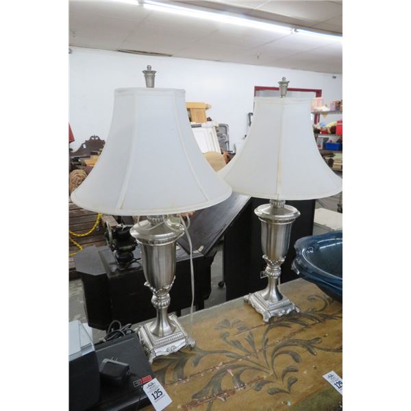 3-Chrome Based Table Lamps - 3 X $