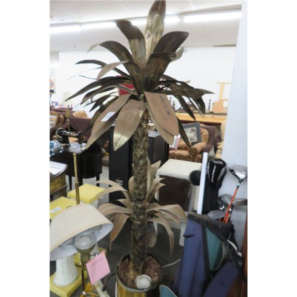 Mixed Metal Palm Tree