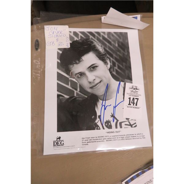 Autographed Jon Cryer Photo