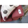 Image 2 : Red Cushioned Sofa & Loveseat