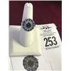 Image 1 : 14K WG Sapphire & Diamond Ring w/Mixed Sapphire Approx. 2.0 CT &